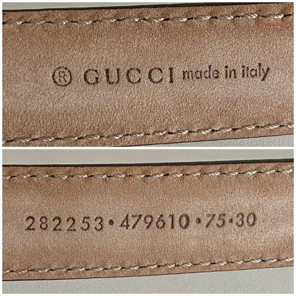 Authentic Gucci Brown Microguccissima Leather Slim Horsebit Buckle Belt 75/30 - Picture 7 of 13